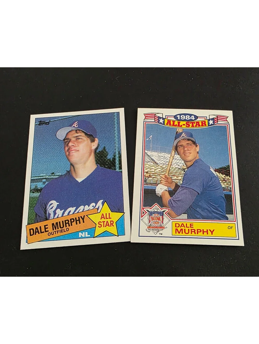 1985 Topps - Rack Pack Glossy All-Stars Dale Murphy #7 & 716 Lot of 2